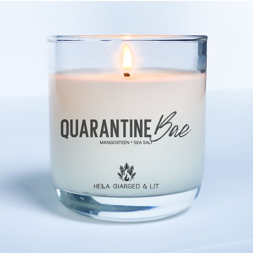 Quarantine Bae Candle - Ethically Made Sustainable Vegan Candles, Jewelry & More | Hella Charged & LIT 