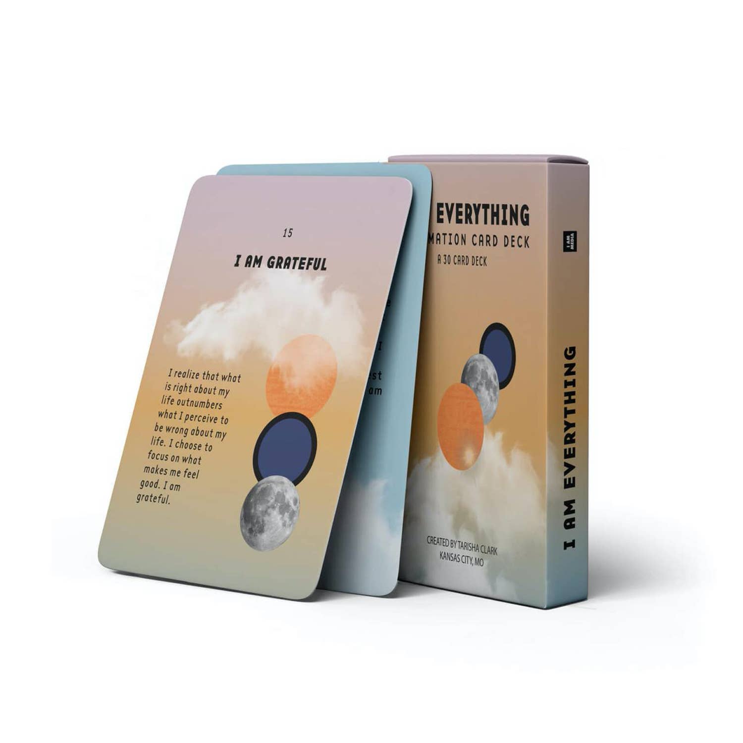I AM Everything™ Affirmation Card Deck - Ethically Made Sustainable Vegan Candles, Jewelry & More | Hella Charged & LIT