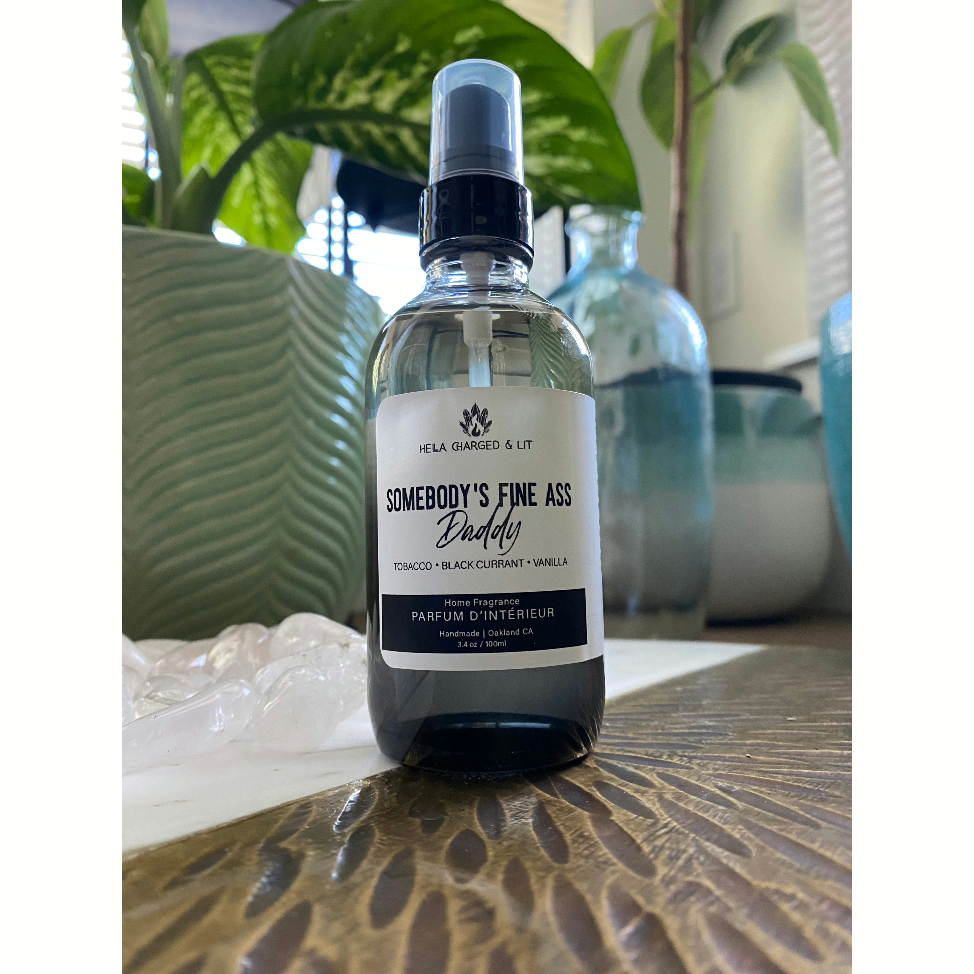 Somebody’s Fine Ass Daddy - Room Spray - Hella Charged & LIT | Ethically Made Sustainable Vegan Candles, Jewelry & More