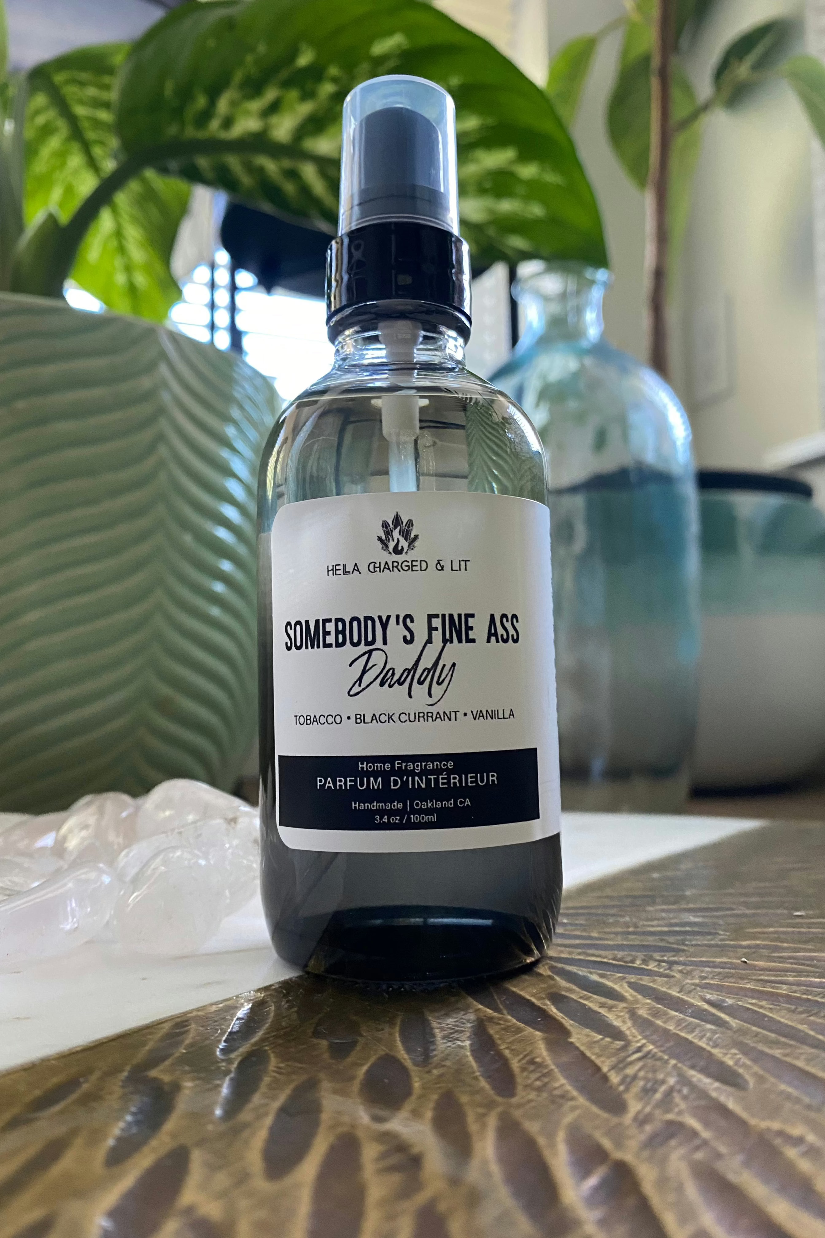 Somebody’s Fine Ass Daddy - Room Spray - Hella Charged & LIT | Ethically Made Sustainable Vegan Candles, Jewelry & More