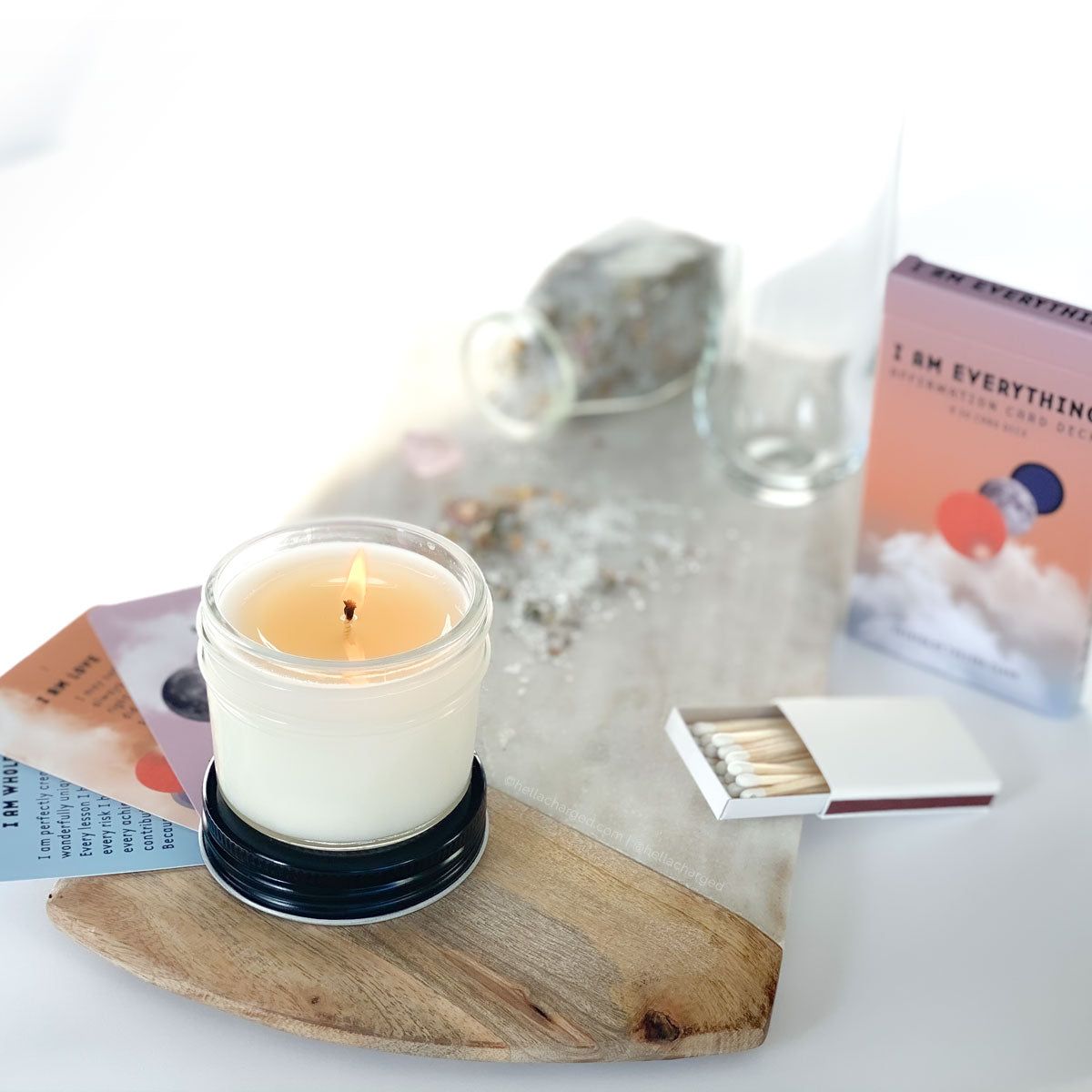 Self Love - Box - Ethically Made Sustainable Vegan Candles, Jewelry & More | Hella Charged & LIT