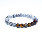 Tiger's Eye / Grey Jasper Bracelet - Ethically Made Sustainable Vegan Candles, Jewelry & More | Hella Charged & LIT