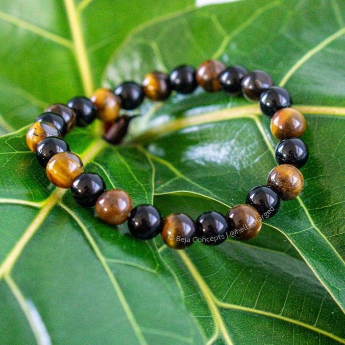 Tiger's Eye Bracelet - Ethically Made Sustainable Vegan Candles, Jewelry & More | Hella Charged & LIT 