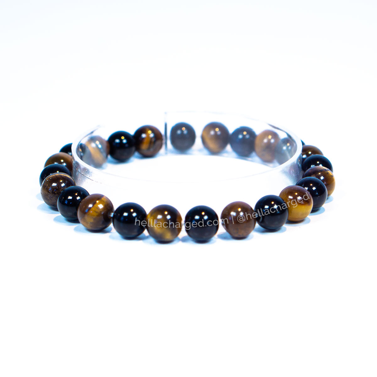 Tiger's Eye Bracelet - Ethically Made Sustainable Vegan Candles, Jewelry & More | Hella Charged & LIT