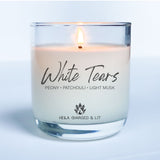 White Tears - Candle - Hella Charged & LIT | Ethically Made Sustainable Vegan Candles, Jewelry & More 