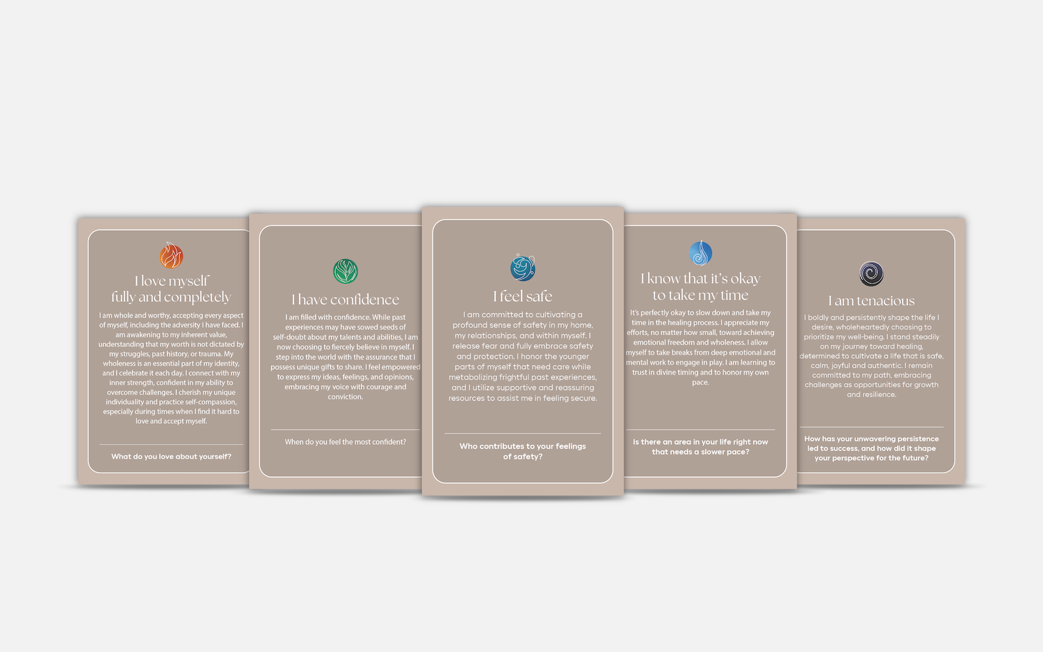 Healing is My Birthright Affirmation Deck - Hella Charged & LIT | Ethically Made Sustainable Vegan Candles, Jewelry & More 