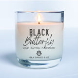 Black Butterfly - Candle - Hella Charged & LIT | Ethically Made Sustainable Vegan Candles, Jewelry & More 