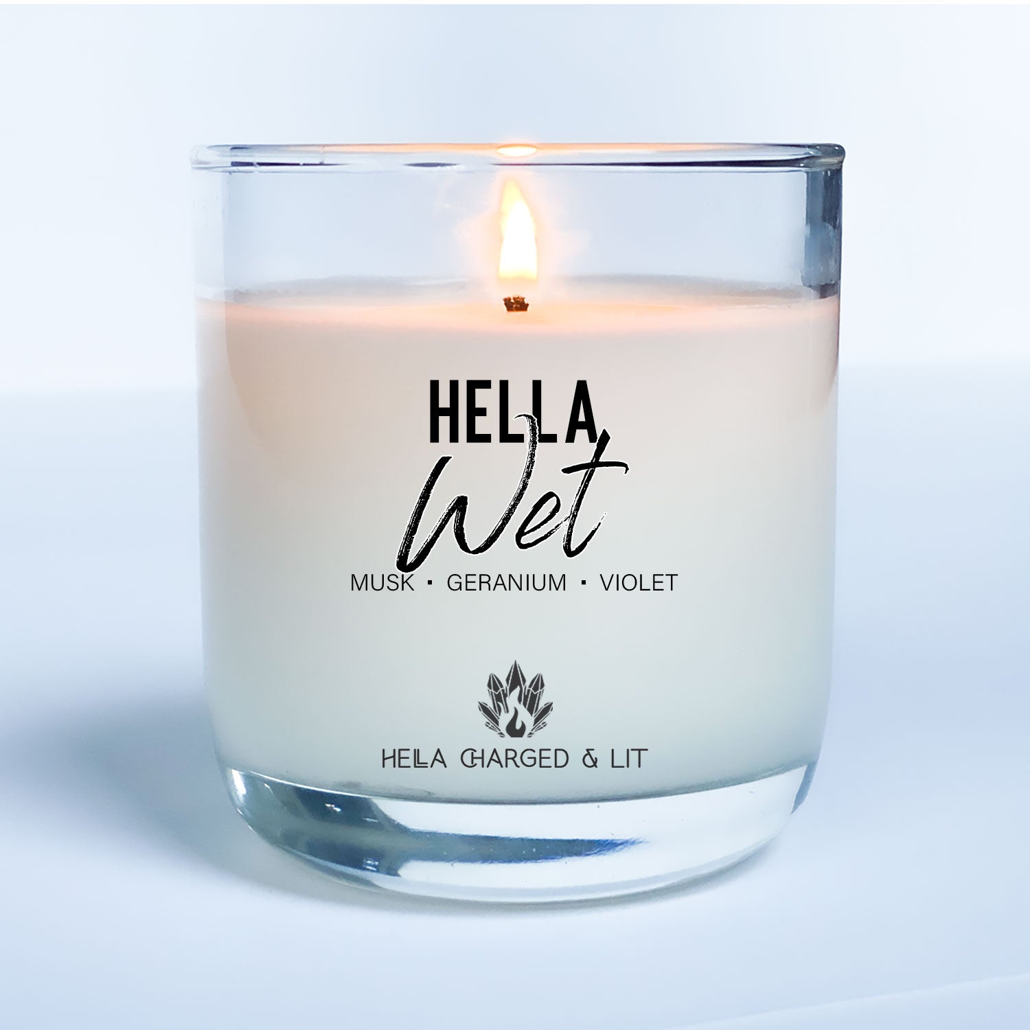 Hella Wet Candle - Hella Charged & LIT | Ethically Made Sustainable Vegan Candles, Jewelry & More 