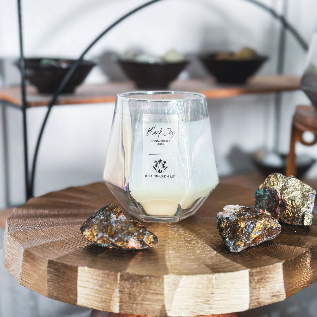 Black Joy - Candle - Hella Charged & LIT | Ethically Made Sustainable Vegan Candles, Jewelry & More 
