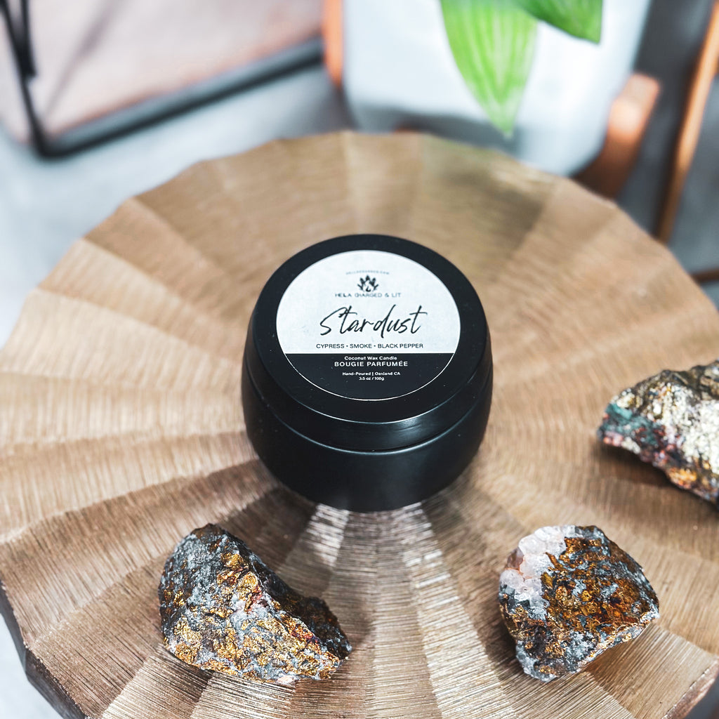 Stardust Candle - Hella Charged & LIT | Ethically Made Sustainable Vegan Candles, Jewelry & More 