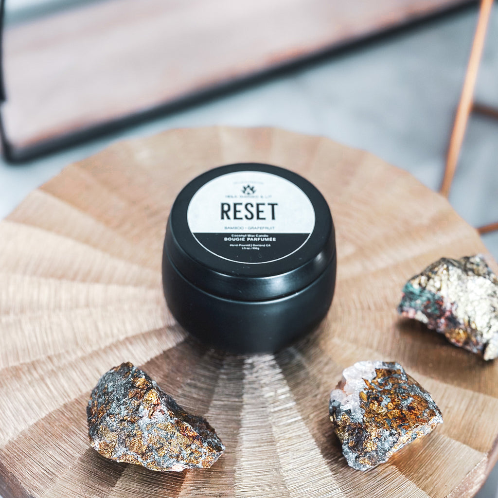 Reset - Candle - Hella Charged & LIT | Ethically Made Sustainable Vegan Candles, Jewelry & More 
