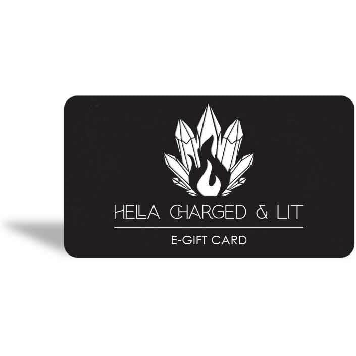 Hella Charged & LIT E-Gift Card - Ethically Made Sustainable Vegan Candles, Jewelry & More | Hella Charged & LIT 
