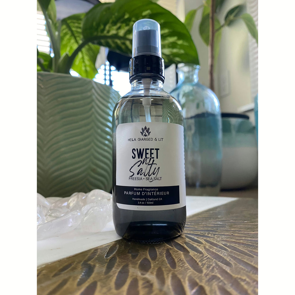 Sweet N’ Salty - Room Spray - Hella Charged & LIT | Ethically Made Sustainable Vegan Candles, Jewelry & More 