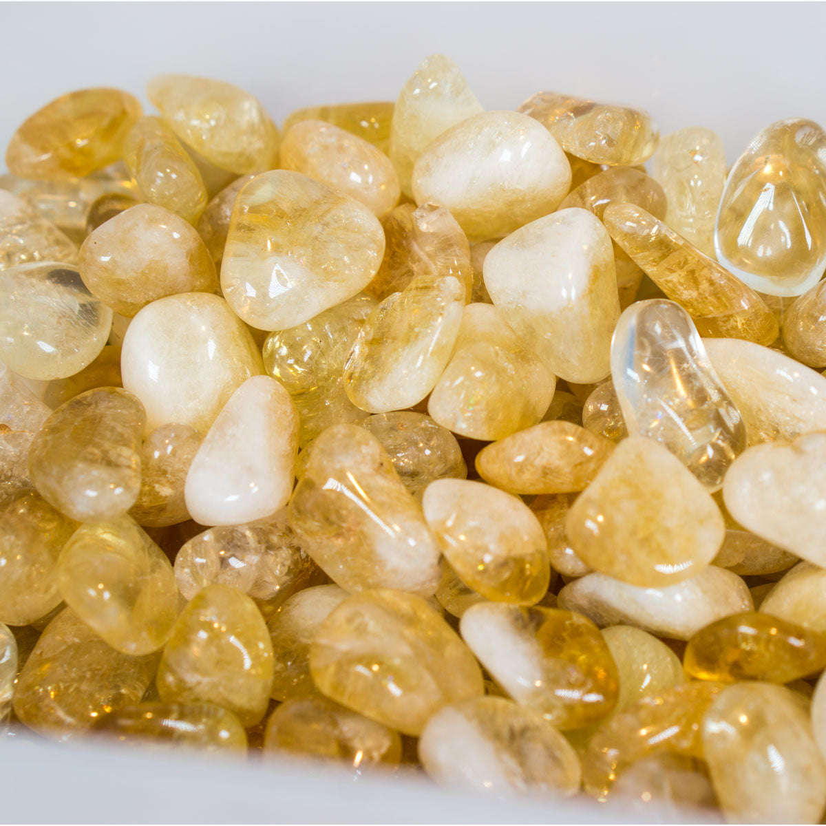 Citrine Tumbled - Ethically Made Sustainable Vegan Candles, Jewelry & More | Hella Charged & LIT 