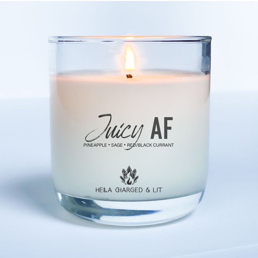 Juicy AF Candle - Ethically Made Sustainable Vegan Candles, Jewelry & More | Hella Charged & LIT 