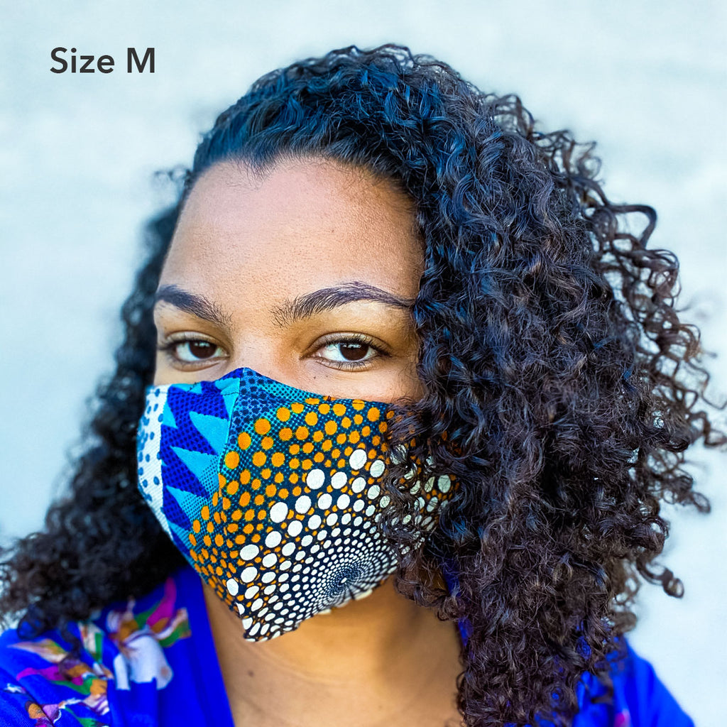 African Fabric Mask - Ethically Made Sustainable Vegan Candles, Jewelry & More | Hella Charged & LIT 