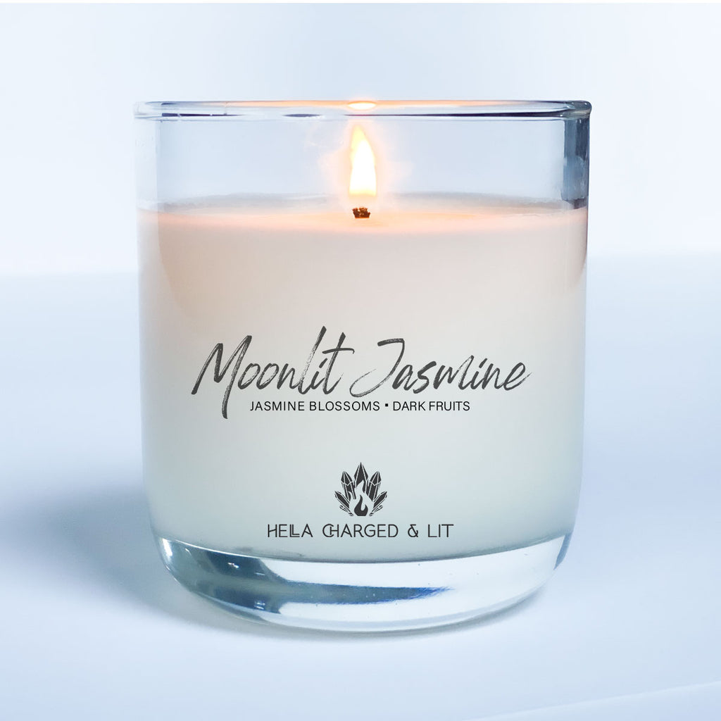 Moonlit Jasmine - Ethically Made Sustainable Vegan Candles, Jewelry & More | Hella Charged & LIT 