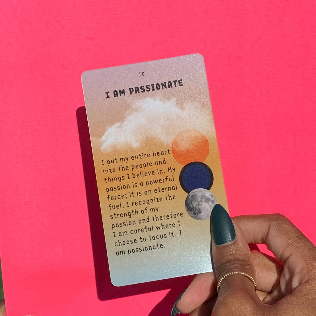 I AM Everything™ Affirmation Card Deck - Ethically Made Sustainable Vegan Candles, Jewelry & More | Hella Charged & LIT 