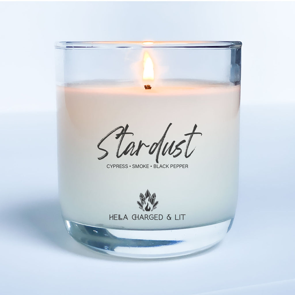 Stardust Candle - Hella Charged & LIT | Ethically Made Sustainable Vegan Candles, Jewelry & More 
